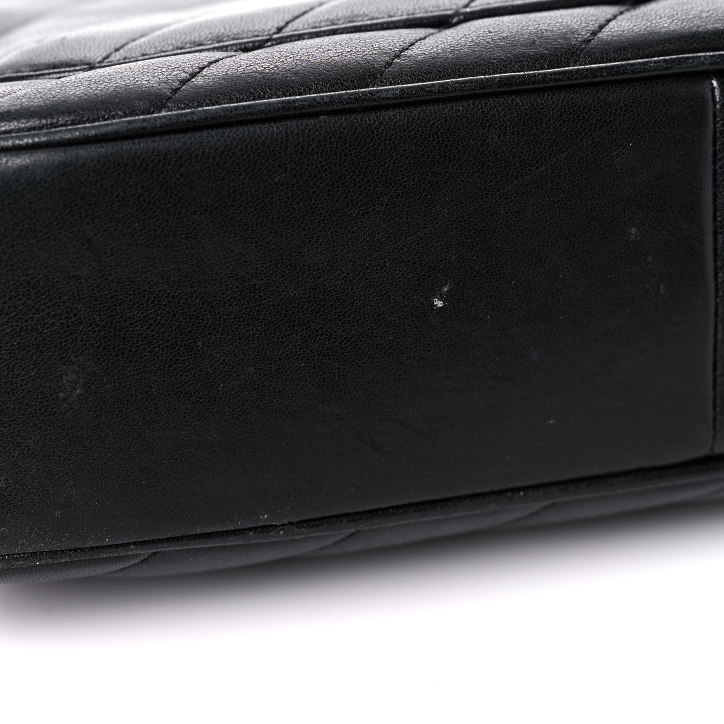 Lambskin Quilted Jumbo Coco Vintage Flap Black