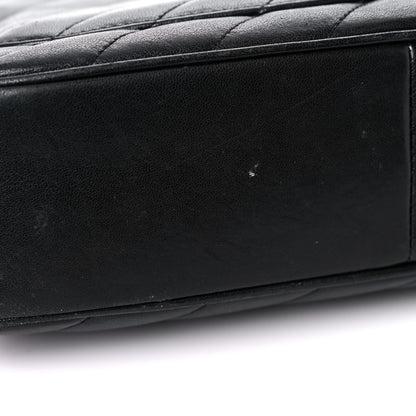 Chanel Lambskin Quilted Jumbo Coco Vintage Flap Black 17 of 22