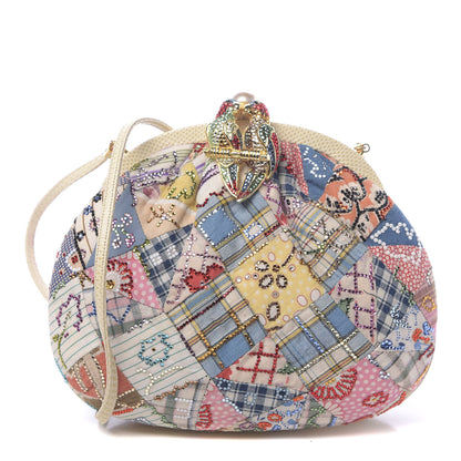 Judith Leiber Crystal Fabric Quilted Clutch Multicolor 1 of 11