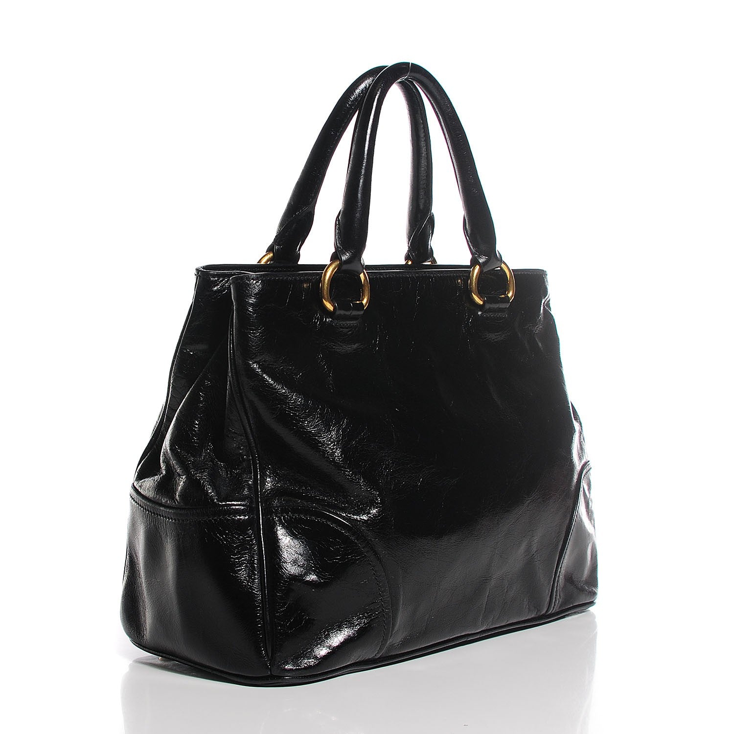 Prada Vitello Shine Tote Nero Black 3 of 10