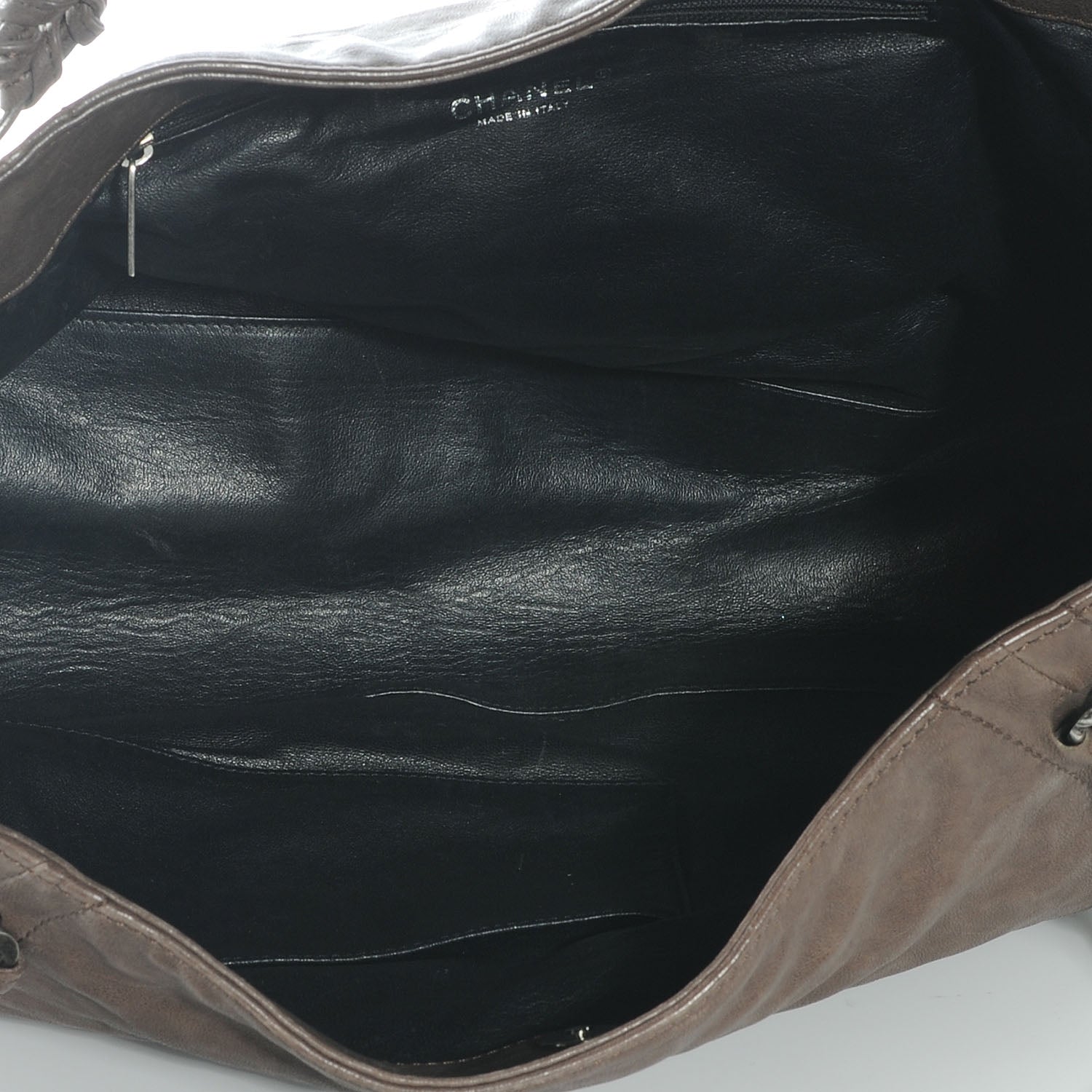 Chanel Leather Large Modern Chain Tote Brown 8 of 10