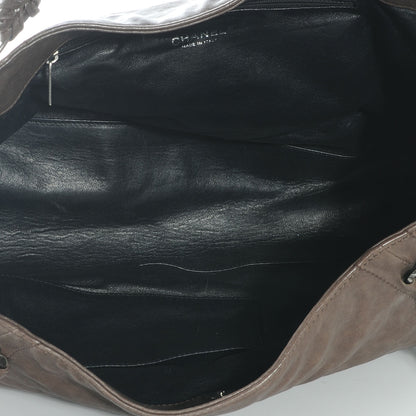Chanel Leather Large Modern Chain Tote Brown 8 of 10