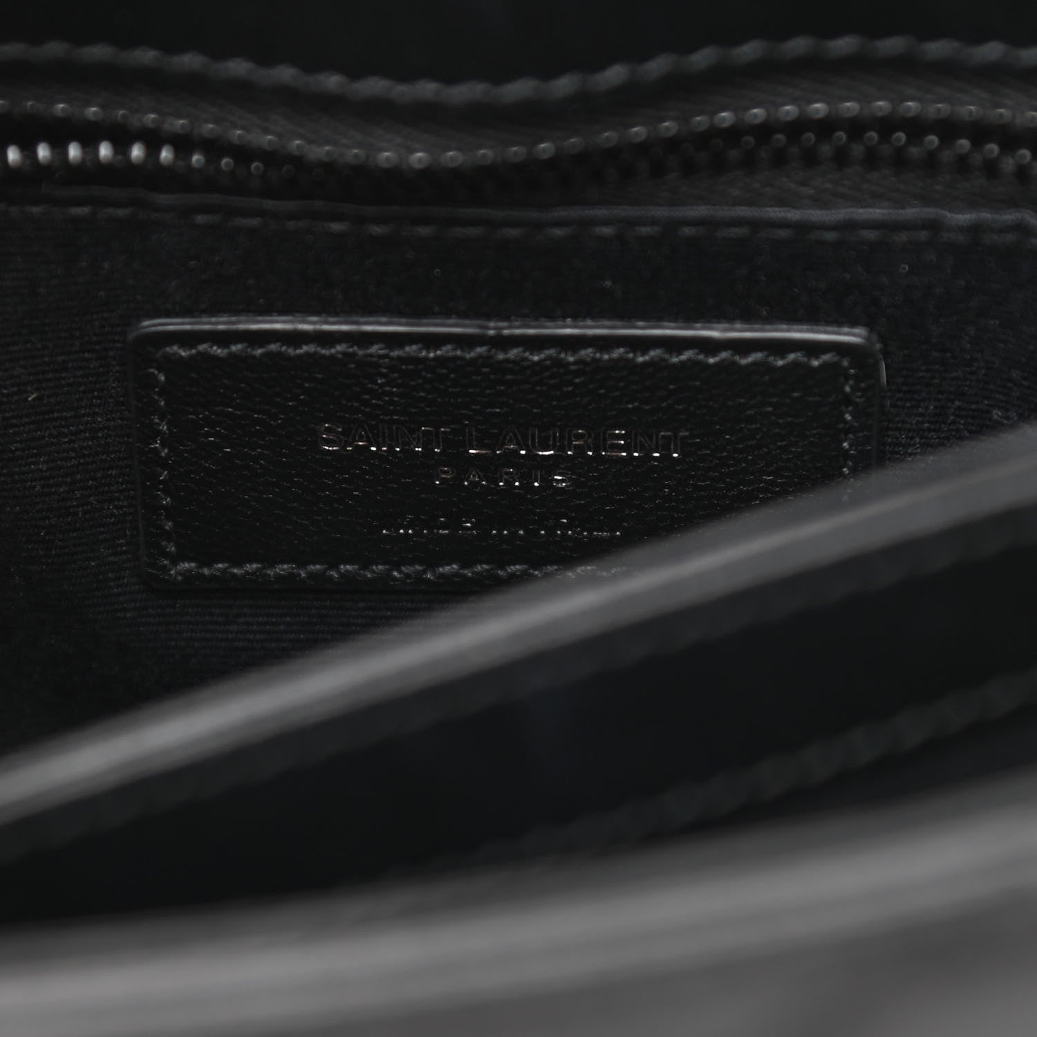 Saint Laurent Calfskin Y Quilted Monogram Toy Loulou Crossbody Bag Black 7 of 11