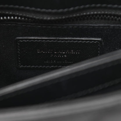 Saint Laurent Calfskin Y Quilted Monogram Toy Loulou Crossbody Bag Black 7 of 11