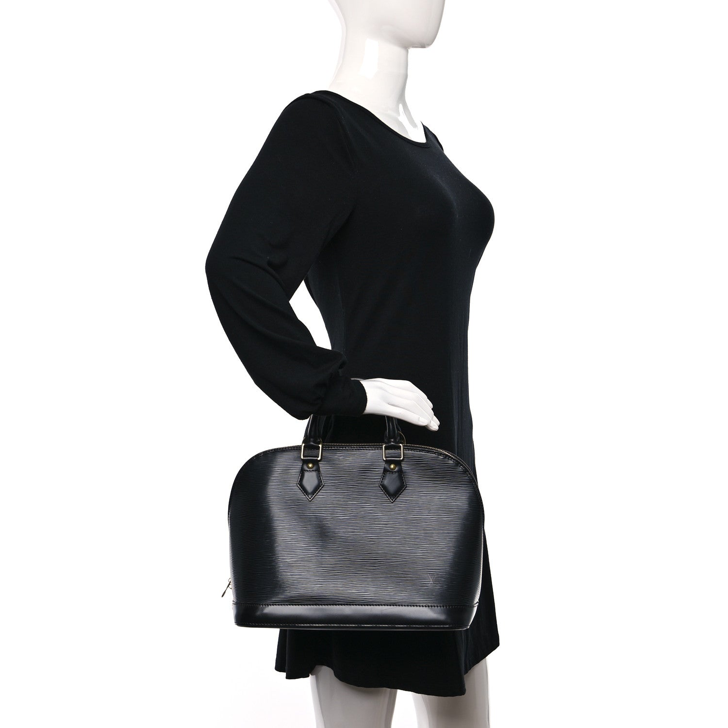 Louis Vuitton Epi Alma PM Black 2 of 12