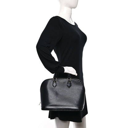 Louis Vuitton Epi Alma PM Black 2 of 12