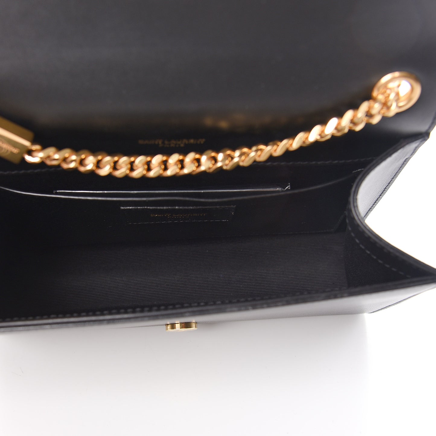 Calfskin Small Monogram Kate Satchel Black