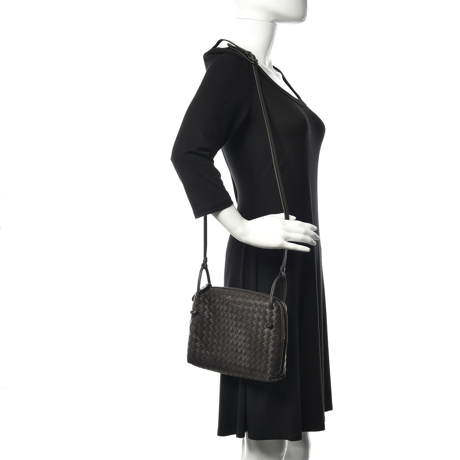 Bottega Veneta Nappa Intrecciato Nodini Bag Ebano 2 of 10