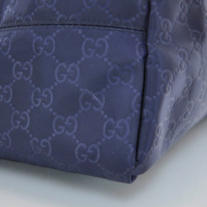 Gucci Nylon Monogram Large Tote Blue 4 of 8