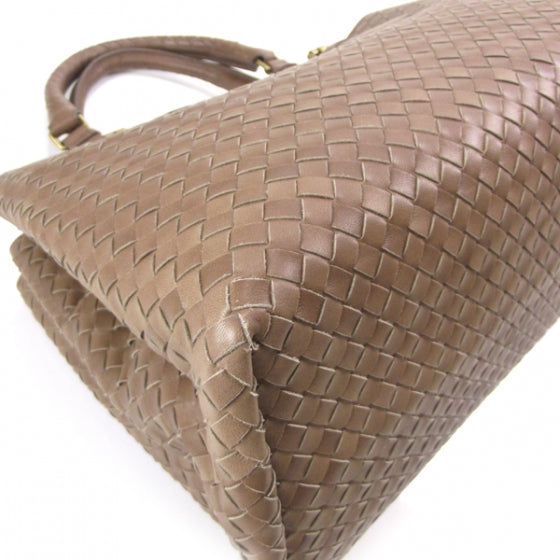 Leather Intrecciato Roma Tote Elephant
