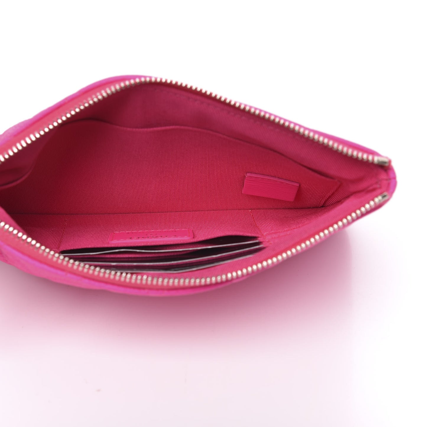 Goatskin Quilted Medium Reissue Cosmetic Case Pink