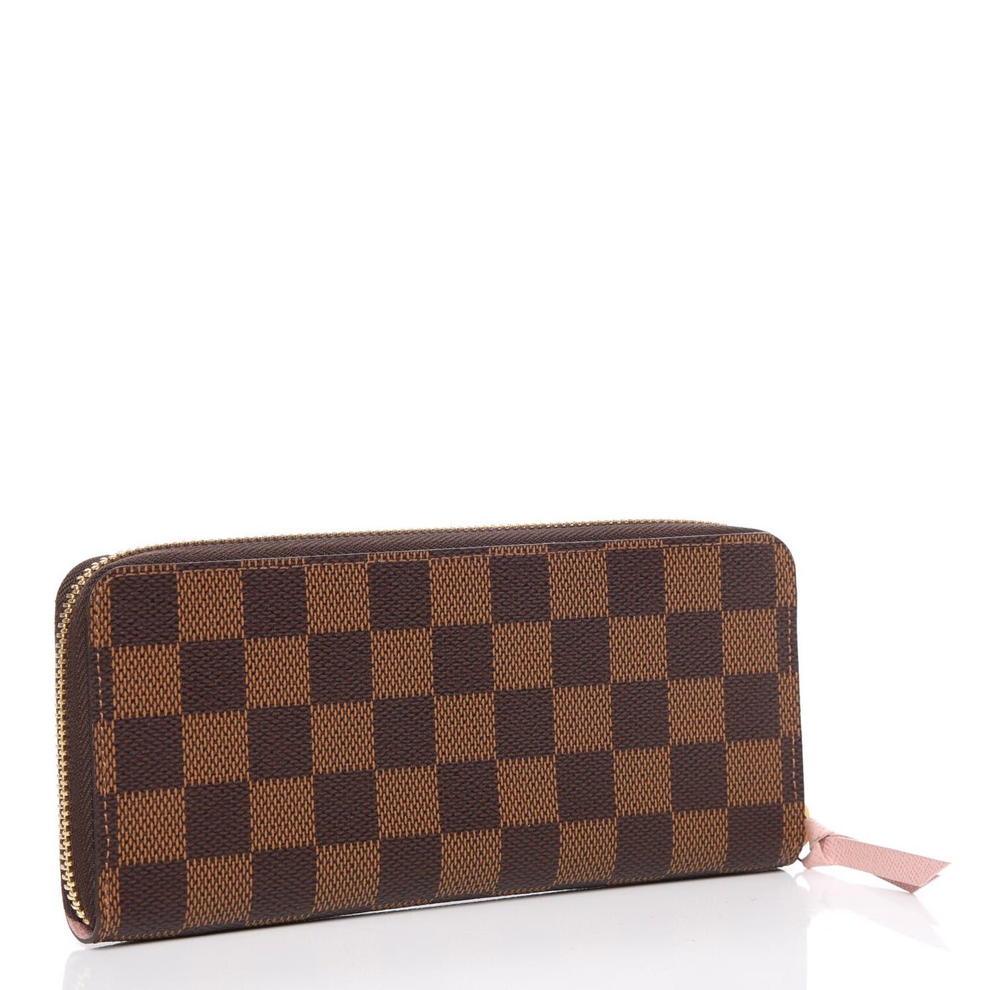 Damier Ebene Clemence Wallet Rose Ballerine