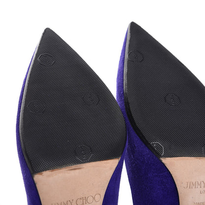Jimmy Choo Suede Tish Pumps 37 Violet 12 of 13