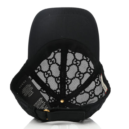 Gucci GG Net Embroidered Baseball Hat M Black 7 of 8
