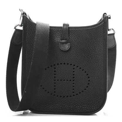 Hermes Taurillon Clemence Evelyne TPM Black 1 of 11