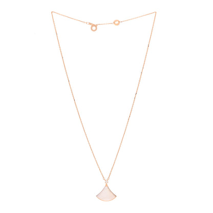 Bulgari 18K Rose Gold Diamond Mother of Pearl Divas' Dream Pendant Necklace 3 of 7