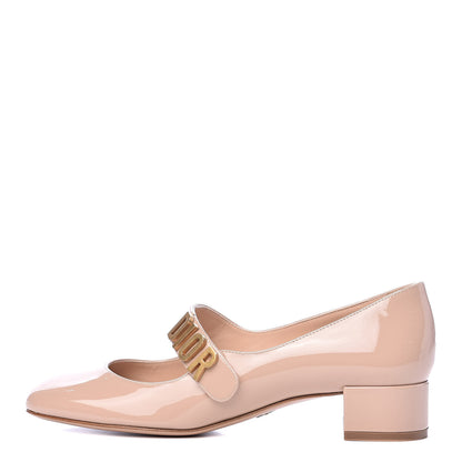 Christian Dior Patent Baby-D Ballet Pumps 37 Nude 1 of 9