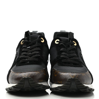 Louis Vuitton Suede Monogram Run Away Sneakers 41 Black 2 of 8