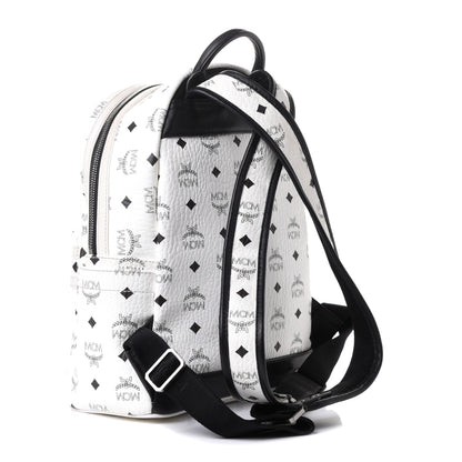 MCM Visetos Small Stark Backpack White 2 of 9