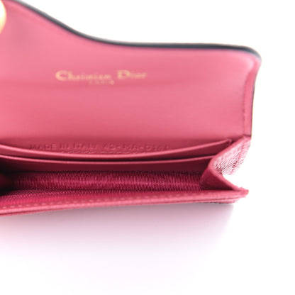 Christian Dior Grained Calfskin Saddle Card Holder Dusty Pink 4 of 7