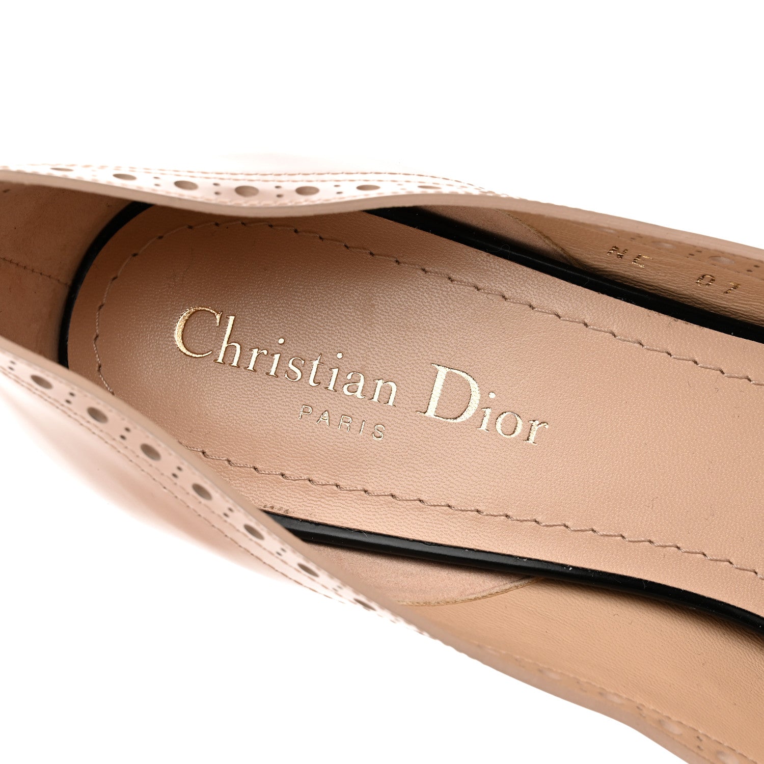 Christian Dior Calfskin Spectadior High Heel Pumps 41 Nude Black 7 of 7