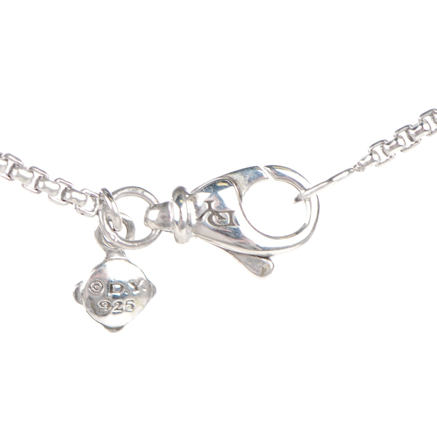 David Yurman Sterling Silver Diamond Pave 29mm Crossover Cross Necklace 5 of 6