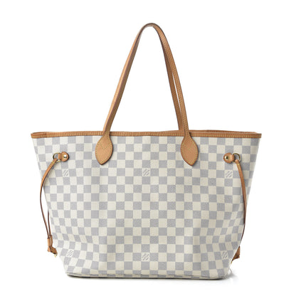 Louis Vuitton Damier Azur Neo Neverfull MM Rose Ballerine 1 of 11