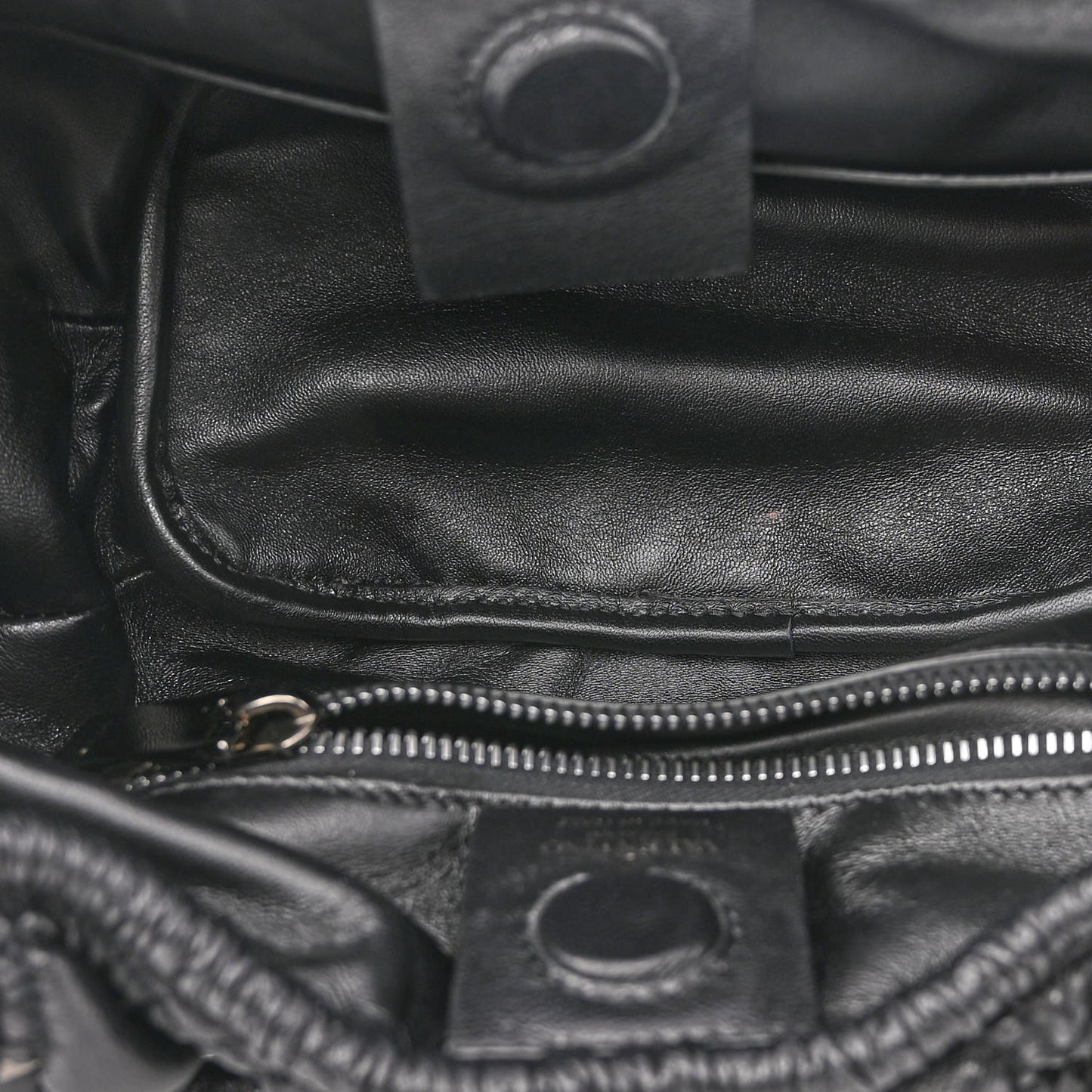 Nappa Small Spikeme Hobo Bag Black