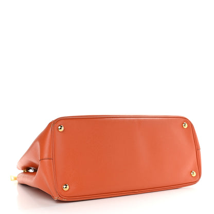Prada Saffiano Large Galleria Double Zip Tote Papaya 4 of 14