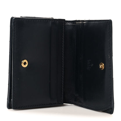 Gucci Calfskin Matelasse GG Marmont Card Case Black 5 of 9