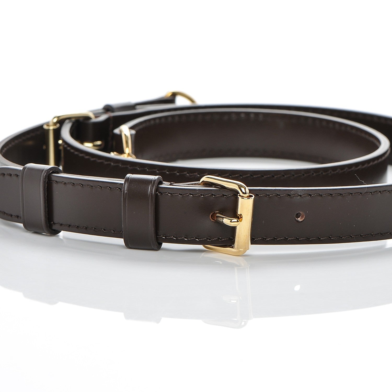 Louis Vuitton Calfskin 16mm Adjustable Shoulder Strap Brown 4 of 4
