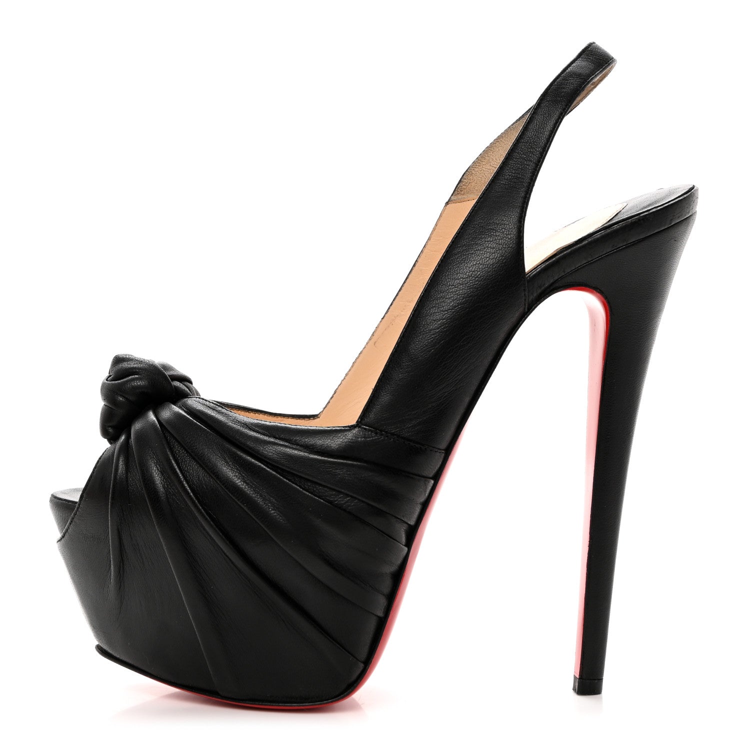 Christian Louboutin Calfskin Miss Benin 160 Pumps 40.5 Black 1 of 8