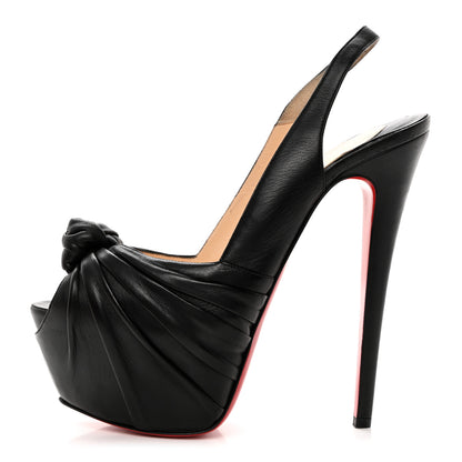 Christian Louboutin Calfskin Miss Benin 160 Pumps 40.5 Black 1 of 8