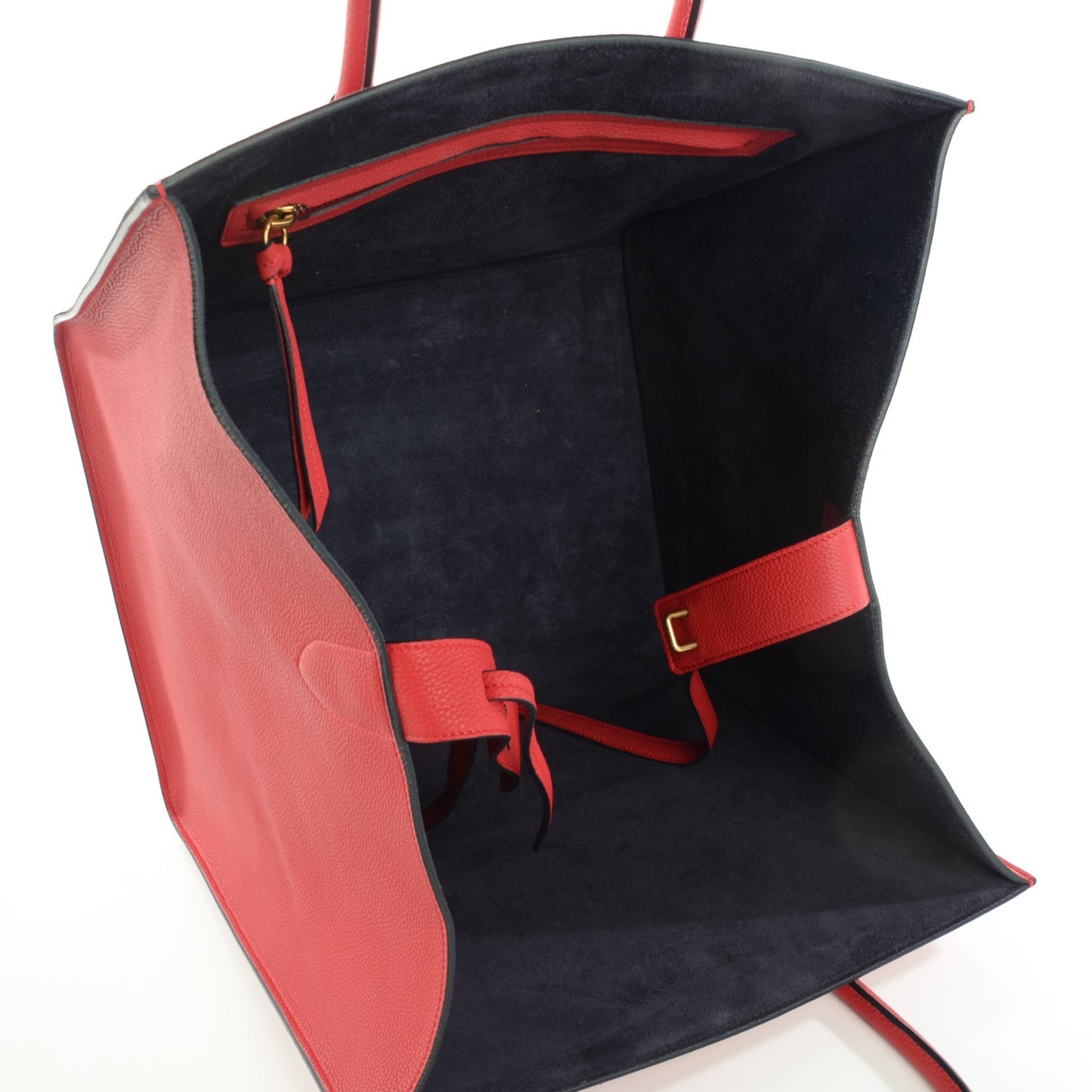 Baby Grained Calfskin Medium Phantom Luggage Carmin