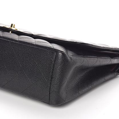 Chanel Caviar Quilted Maxi Double Flap Black 10 of 11