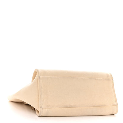 Chanel Canvas Pearl Large Deauville Tote Ecru Beige 4 of 11