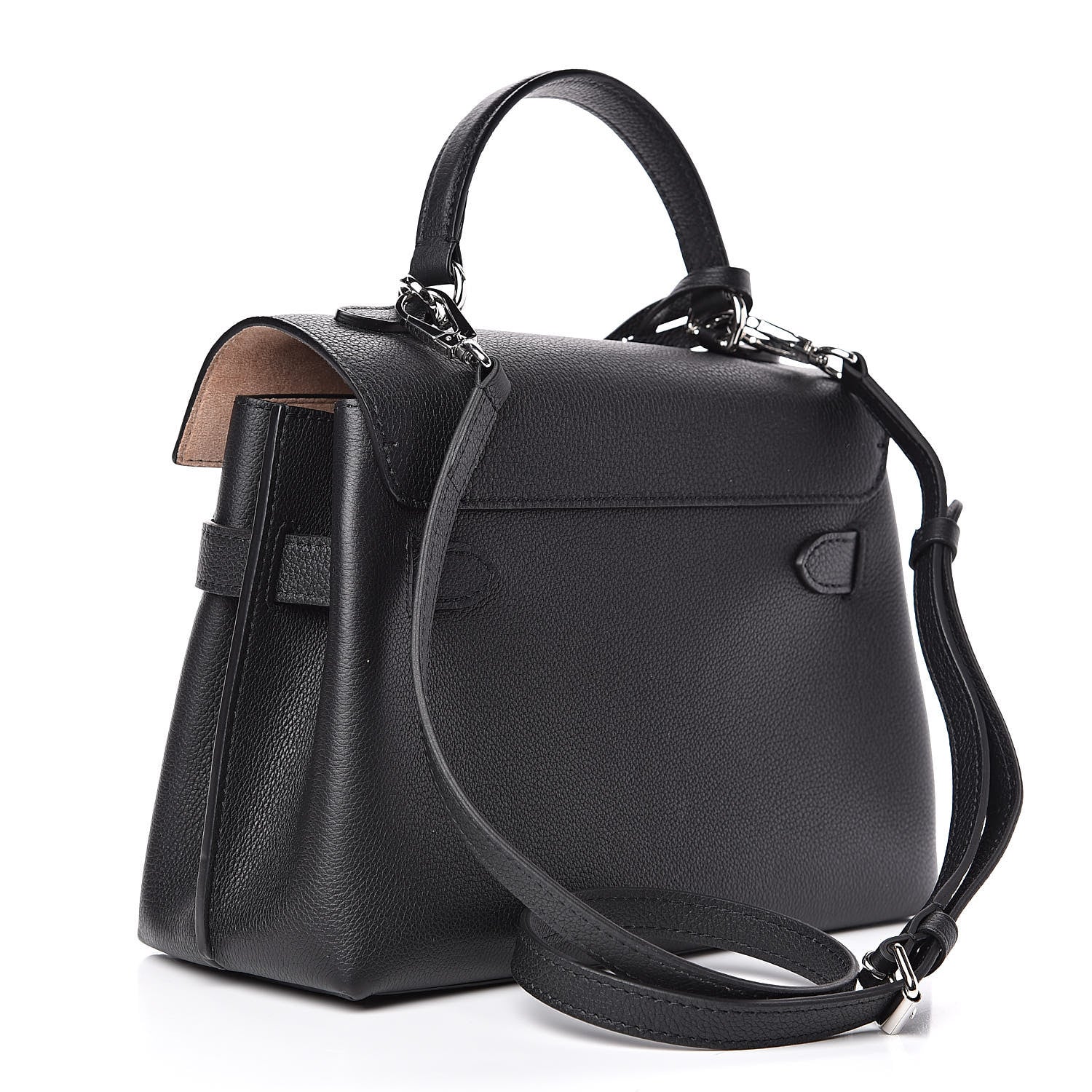 Louis Vuitton Calfskin Lockme Ever BB Black 3 of 8