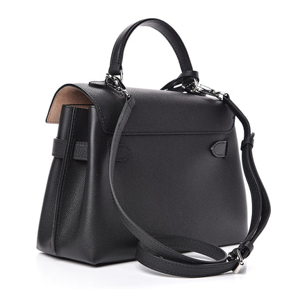 Louis Vuitton Calfskin Lockme Ever BB Black 3 of 8