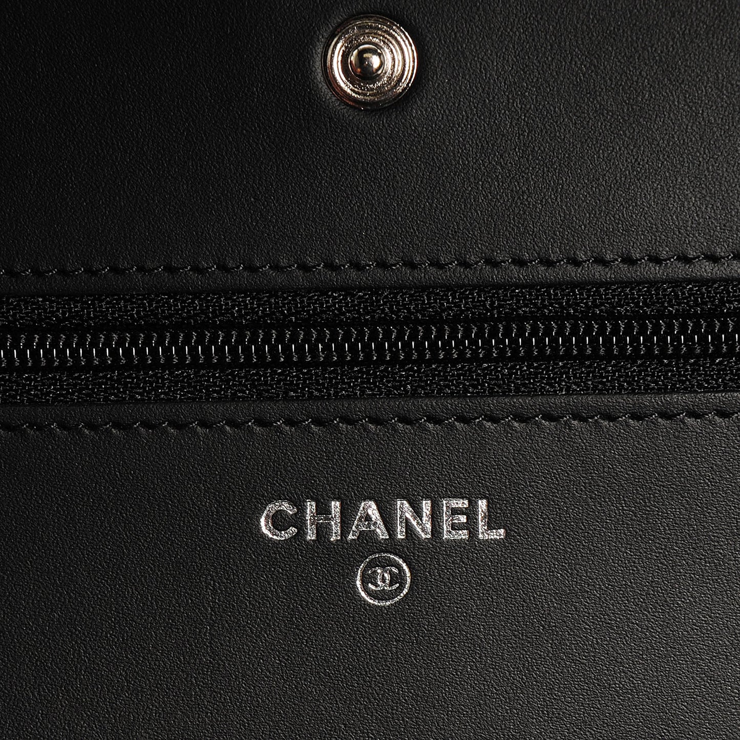 Caviar Quilted Boy Wallet On Chain WOC Black