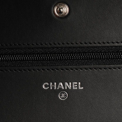 Chanel Caviar Quilted Boy Wallet On Chain WOC Black 7 of 8