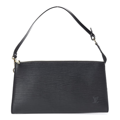 Louis Vuitton Epi Pochette Accessories 24 Black 1 of 8