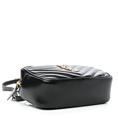 Saint Laurent Calfskin Matelasse Monogram Lou Belt Bag Black 4 of 9