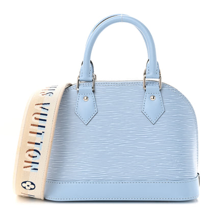 Louis Vuitton Epi Jacquard Alma BB Bleu Nuage 1 of 12
