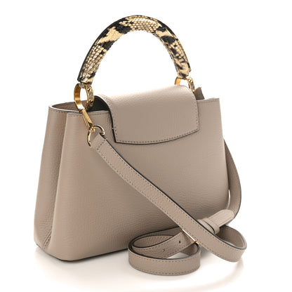 Louis Vuitton Taurillon Snakeskin Capucines BB Galet 2 of 8