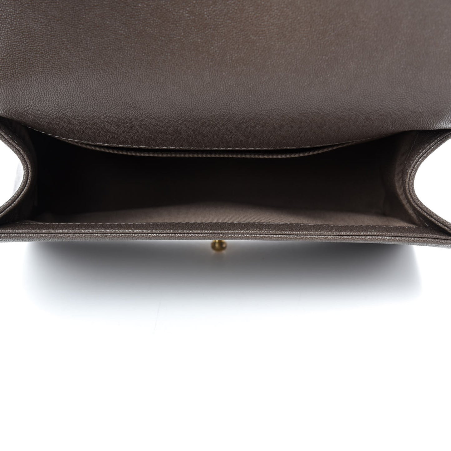 Caviar Quilted Medium Boy Flap Khaki