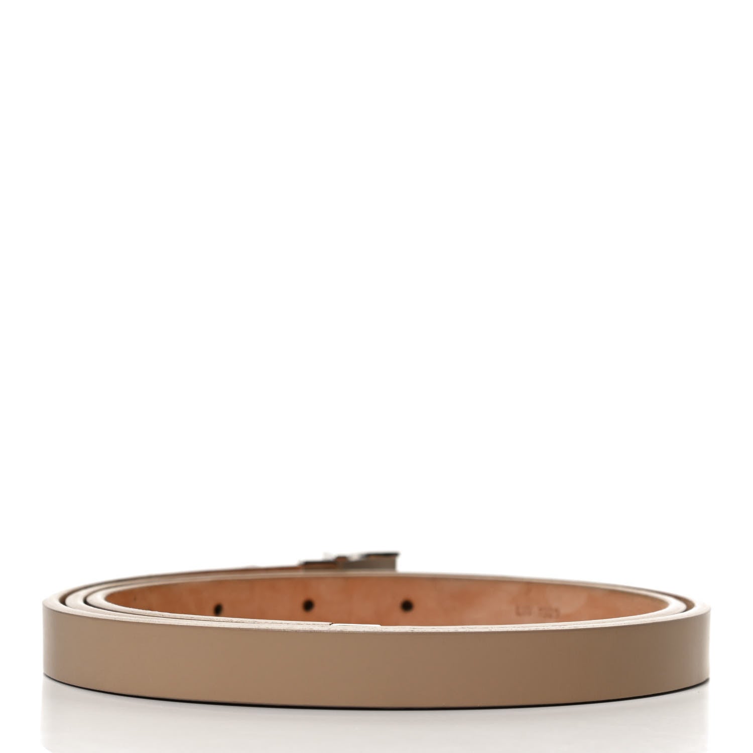 Louis Vuitton Ceinture Belt Gold Buckle 95 Nude 2 of 5