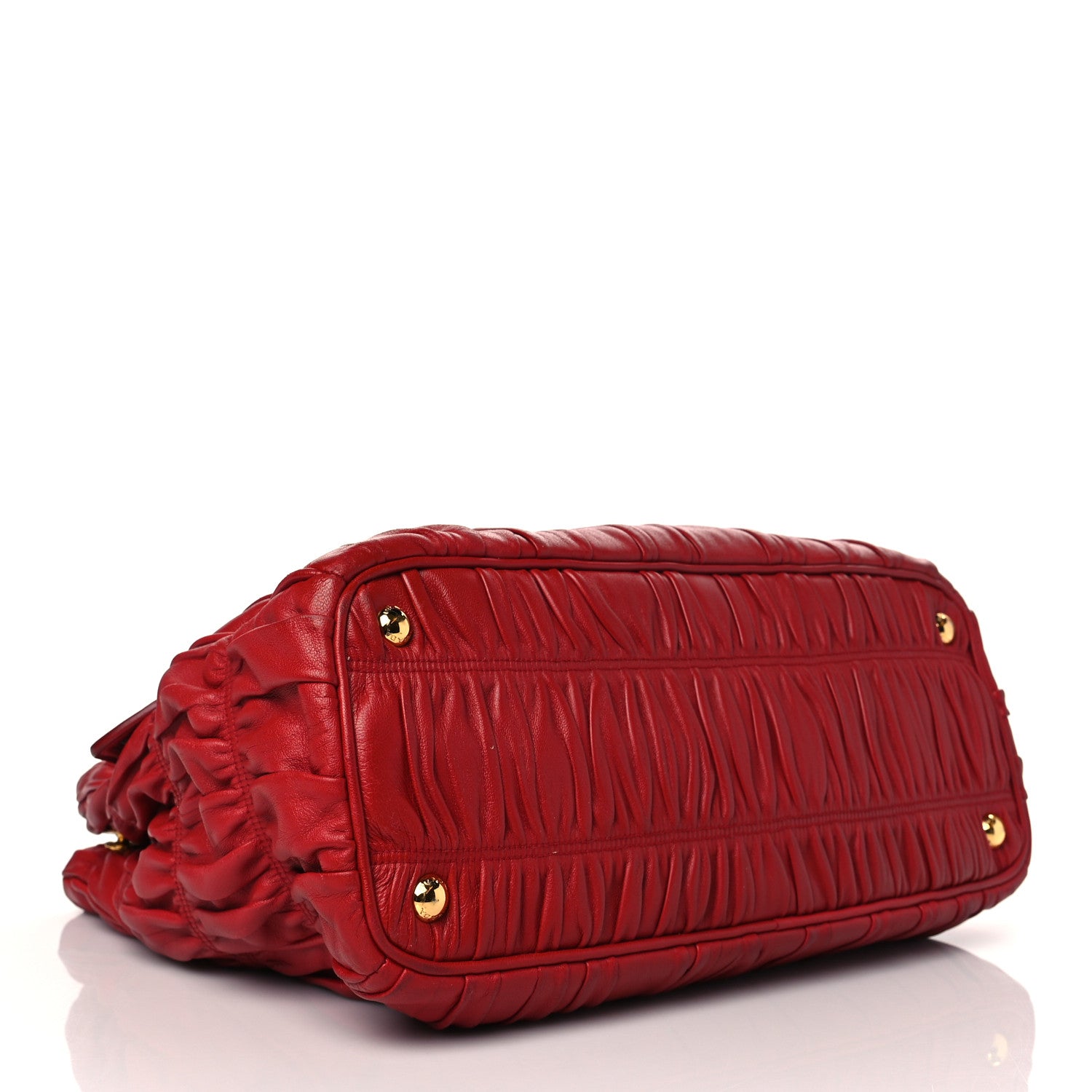 Prada Nappa Gaufre Tote Fuoco 4 of 14
