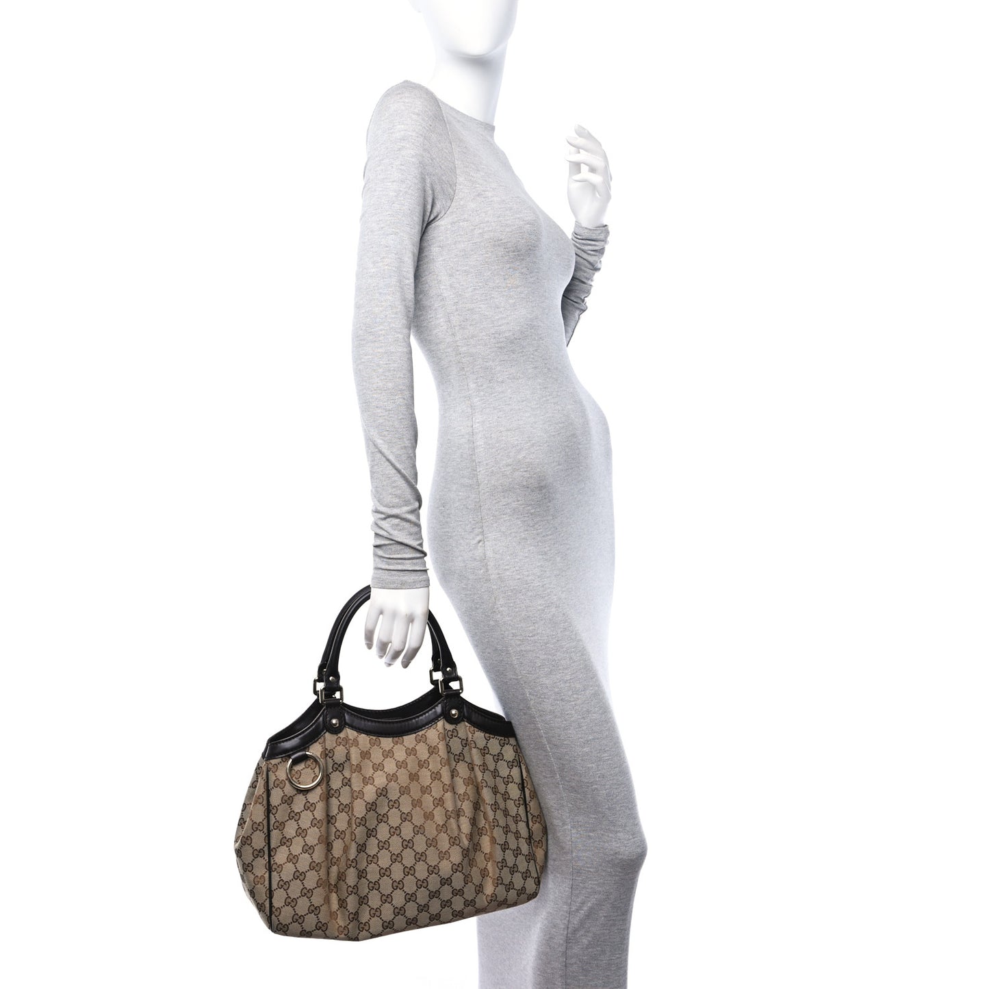 Monogram Medium Sukey Tote Dark Brown
