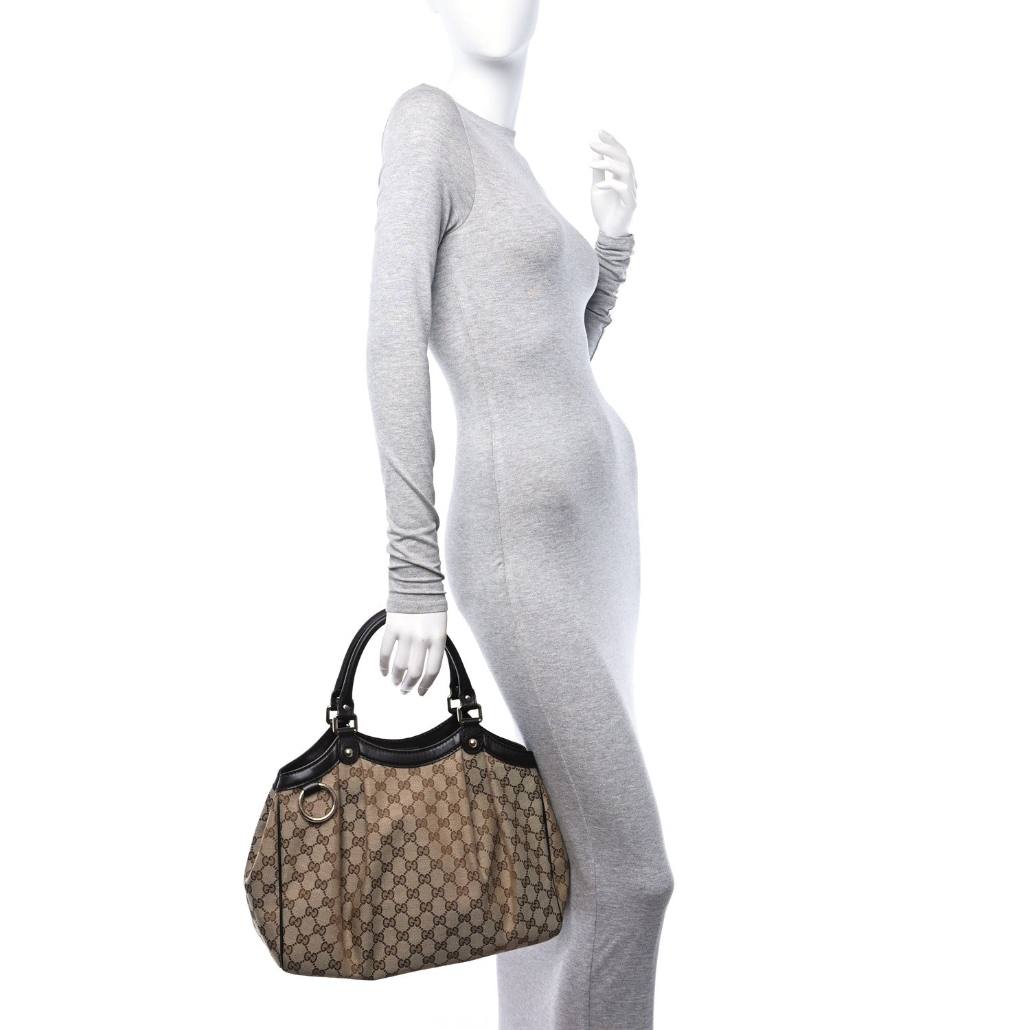 Gucci Monogram Medium Sukey Tote Dark Brown 2 of 10