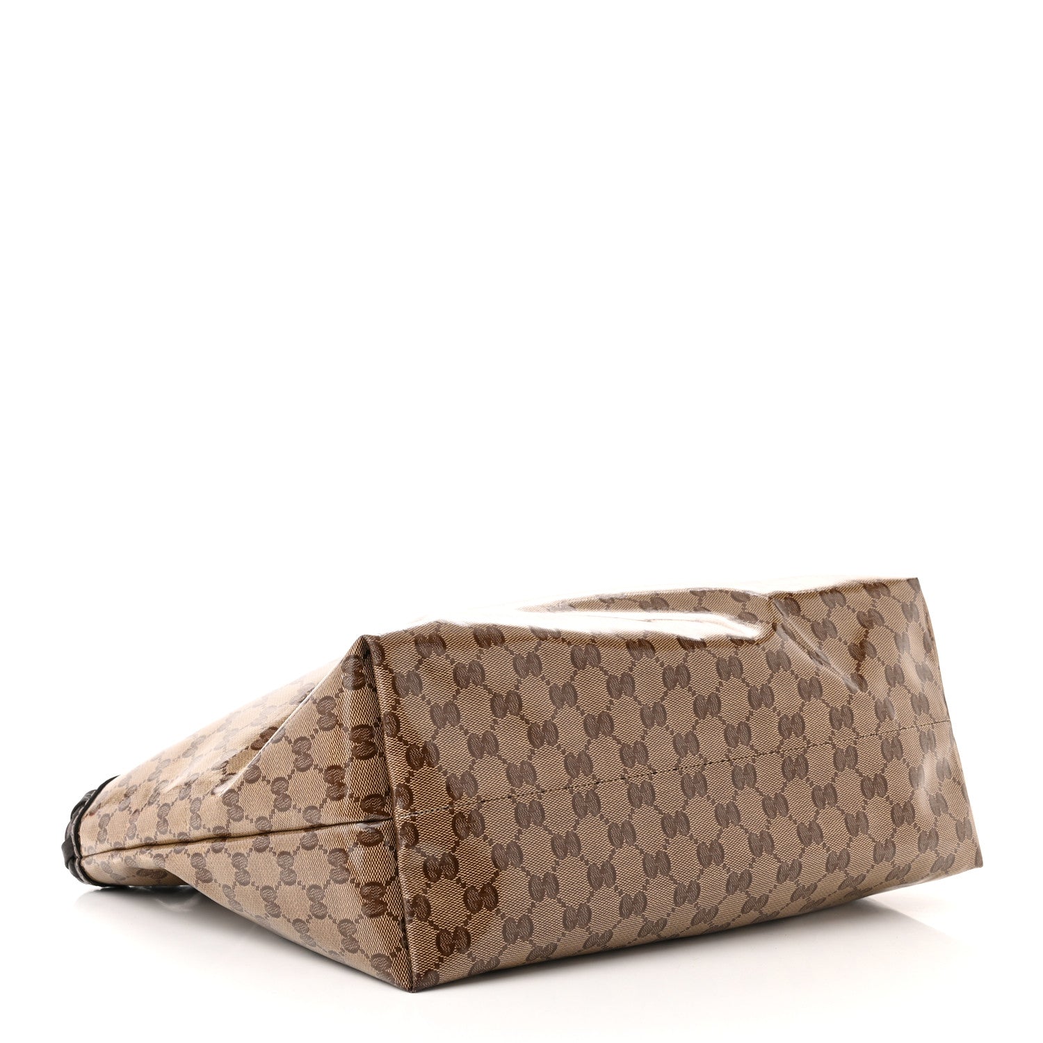 Gucci Crystal Monogram Medium Peggy Bamboo Tassel Braided Tote 4 of 11